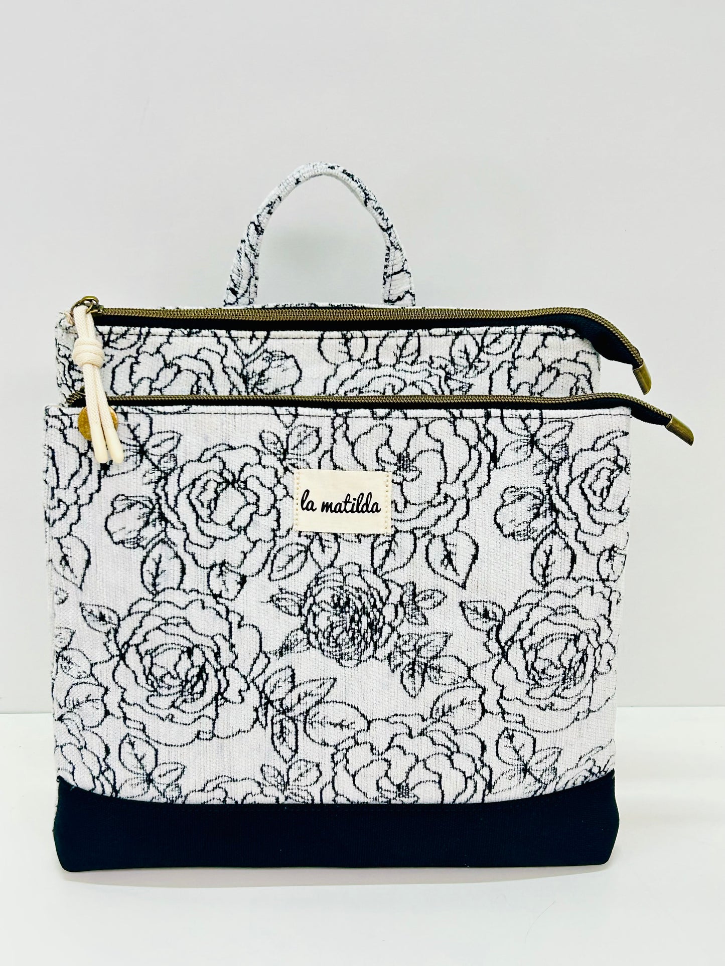 Mochila doble Rosa Negra