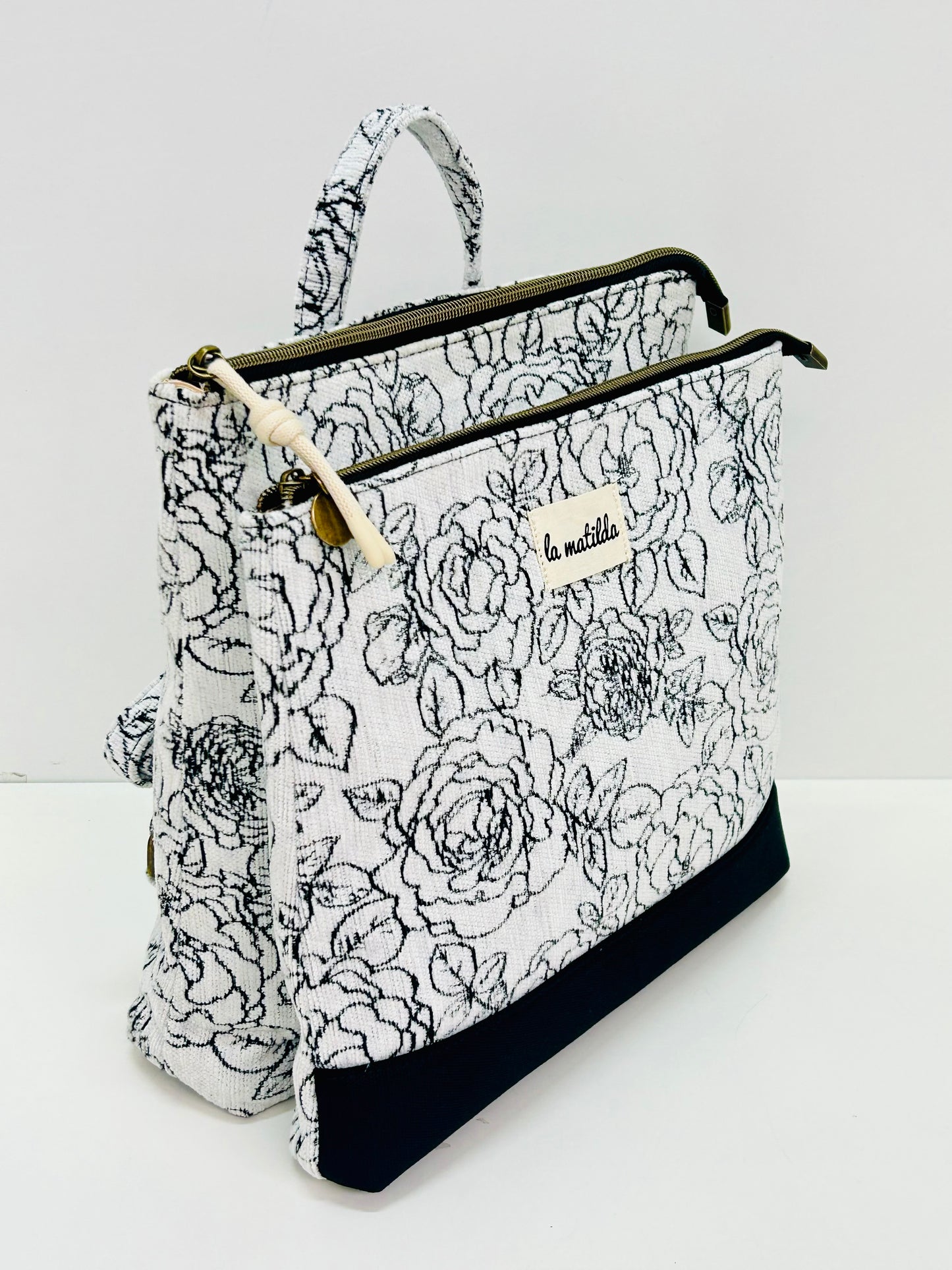 Mochila doble Rosa Negra