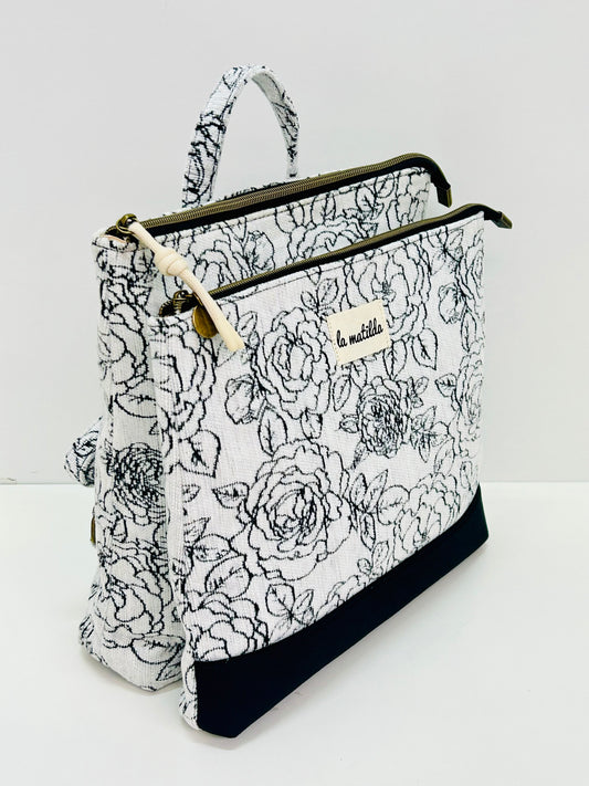 Mochila doble Rosa Negra