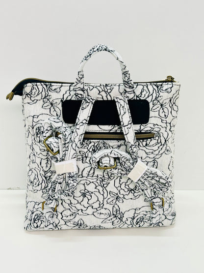 Mochila doble Hojas Negro