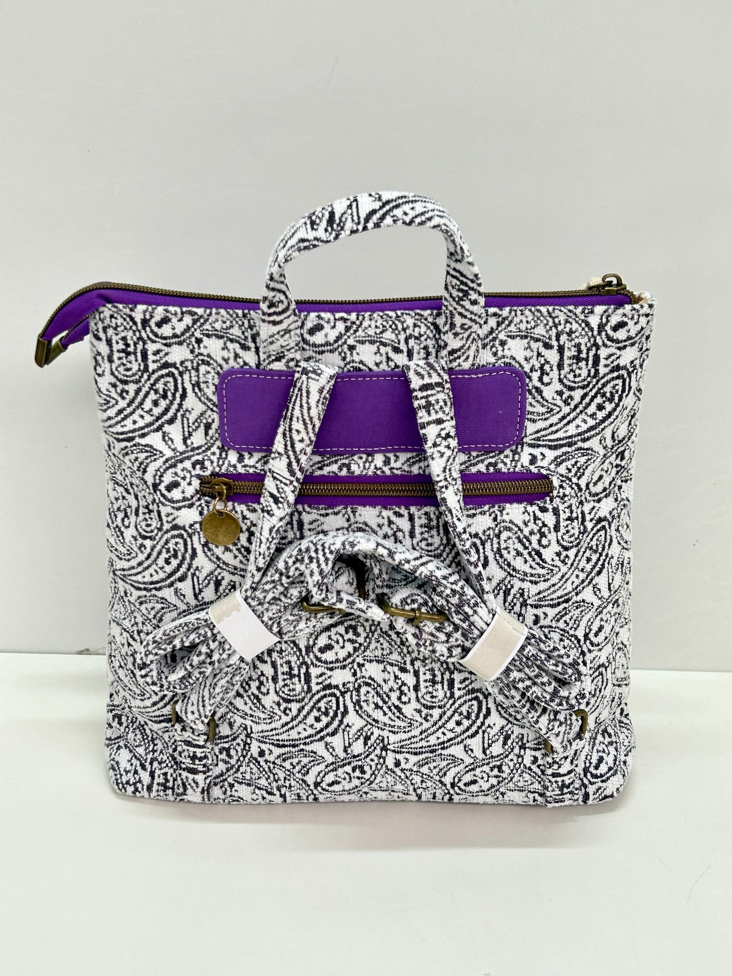 Mochila doble Hojas Morado