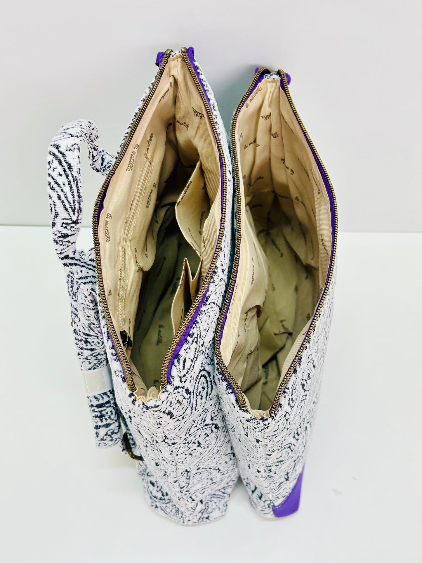 Mochila doble Hojas Morado