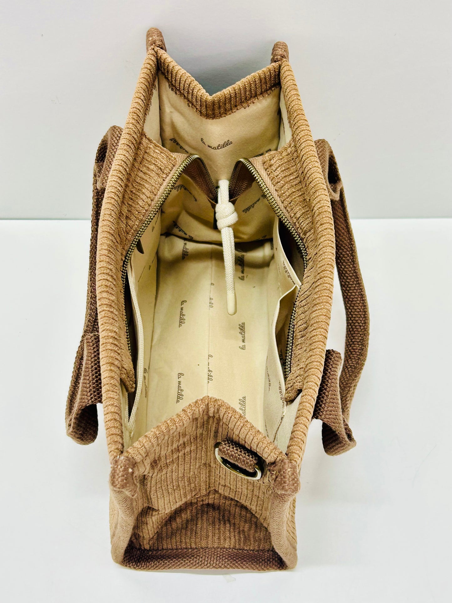 Bolso de mano Pana Marrón Tostado