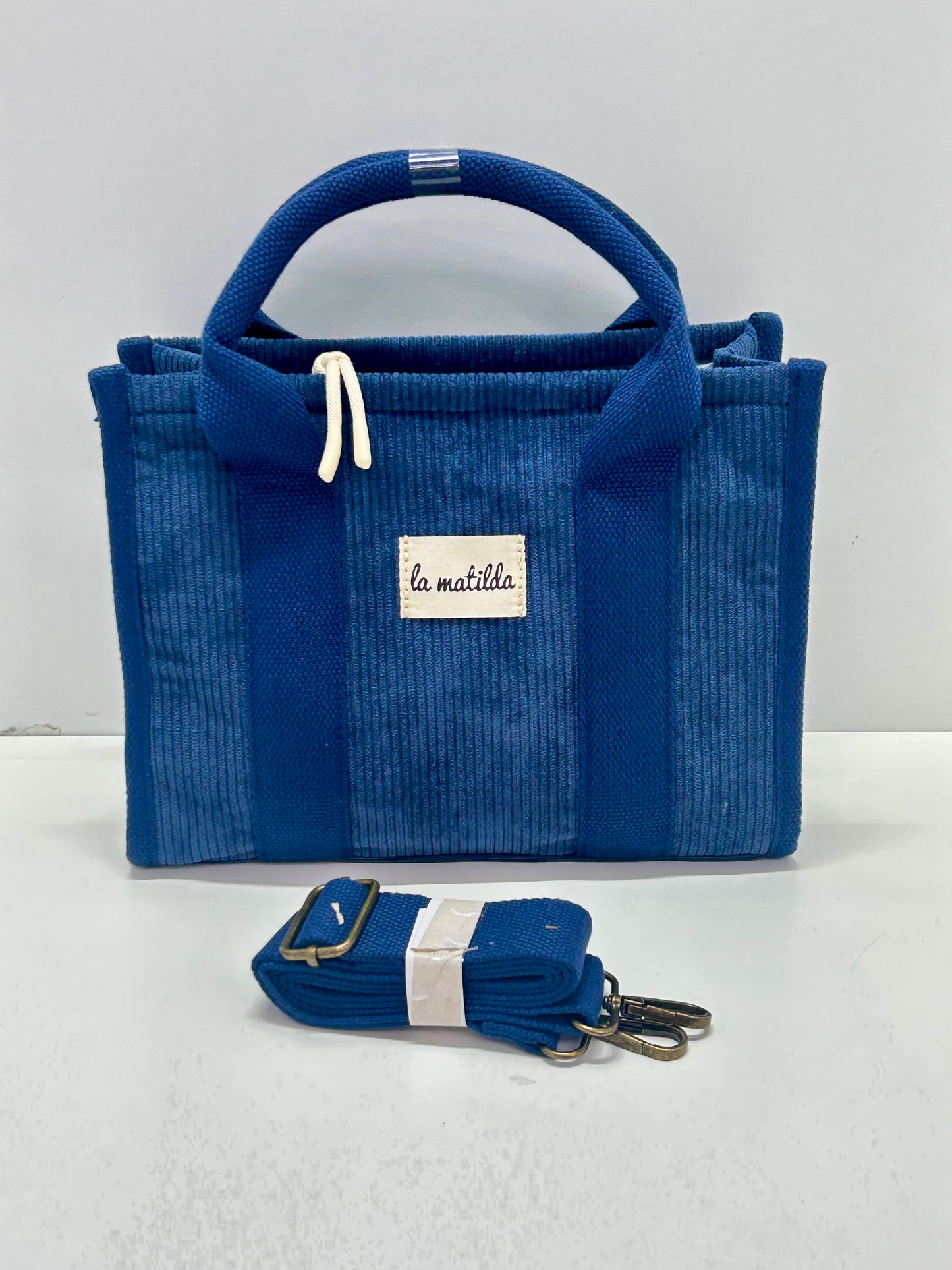 Bolso de mano Pana Azulón