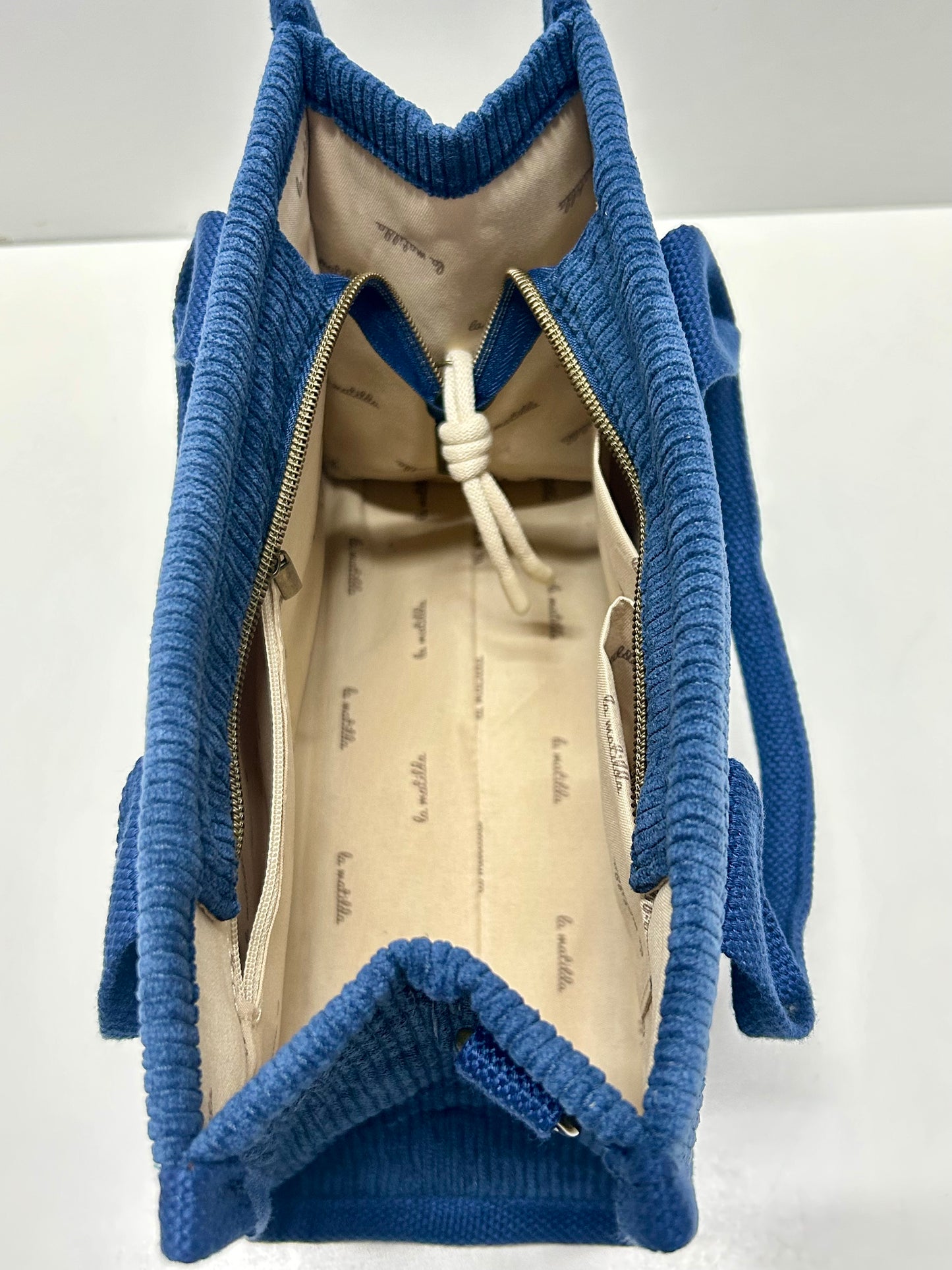 Bolso de mano Pana Azulón