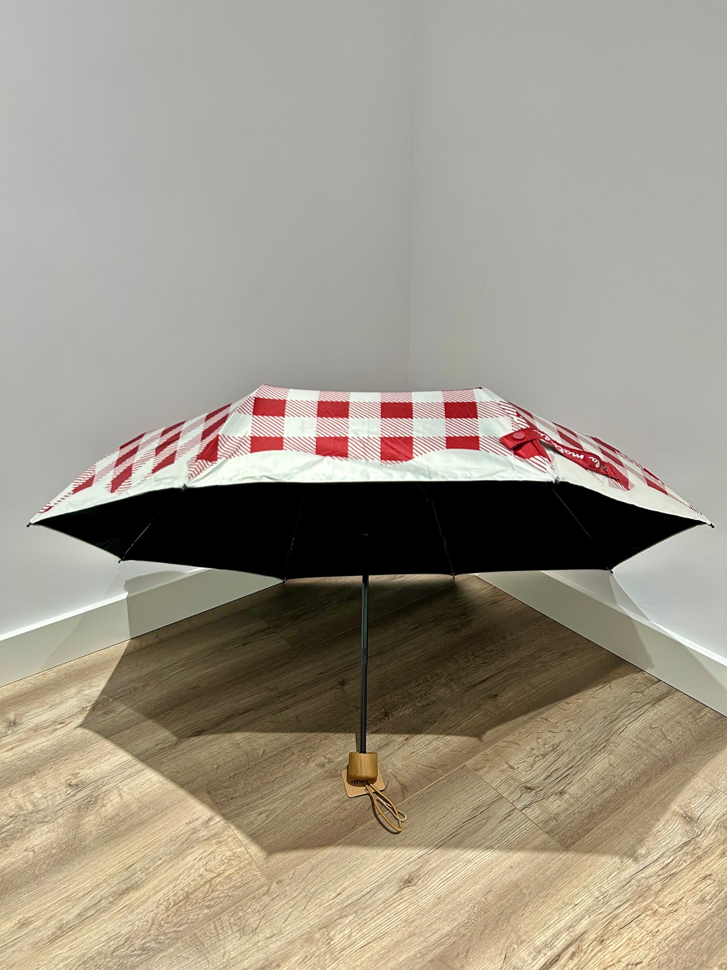 Paraguas plegable La Matilda Gingham Rojo