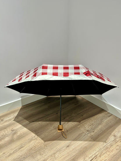 Paraguas plegable La Matilda Gingham Rojo