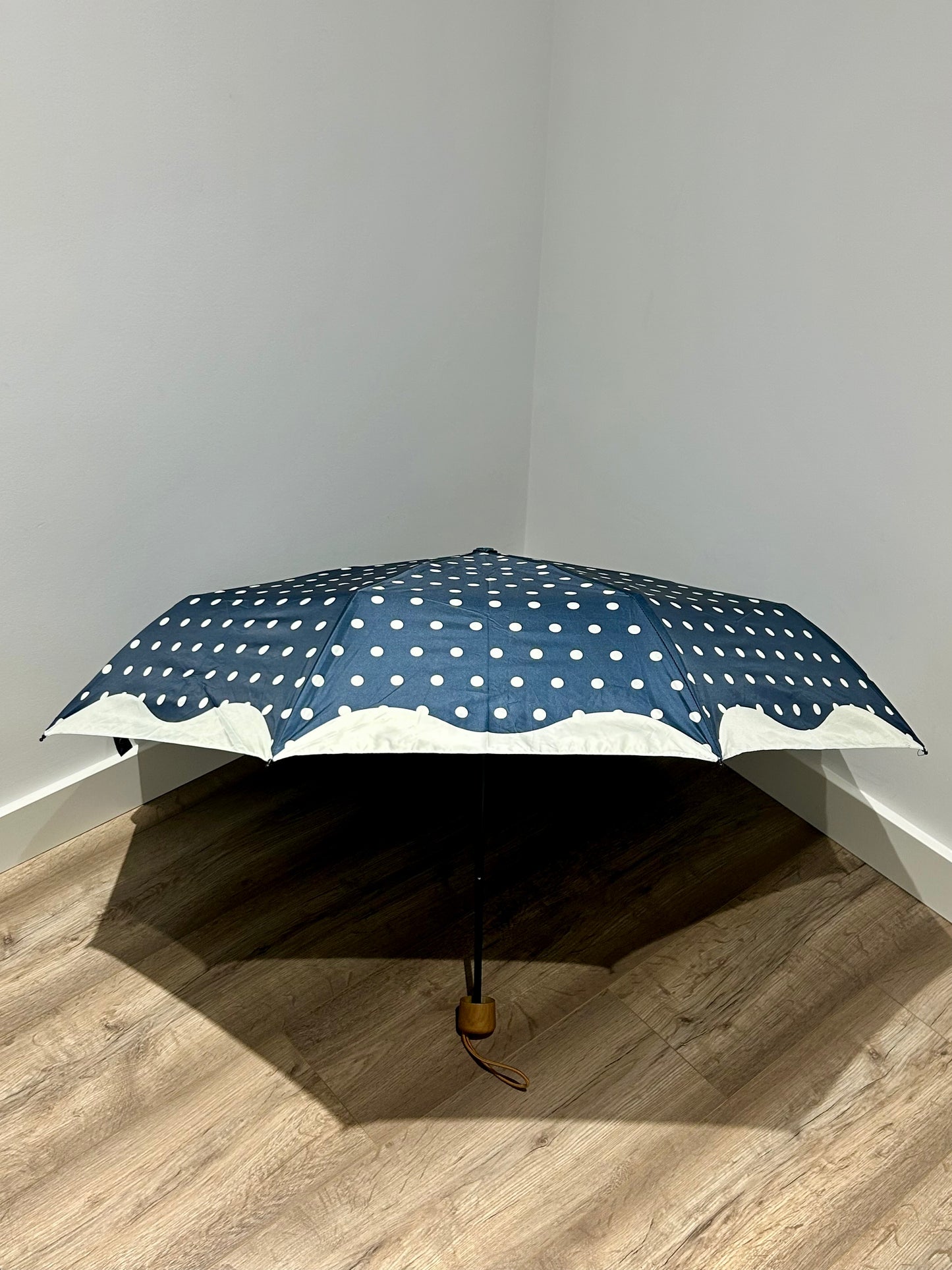 Paraguas plegable La Matilda Topos Azul