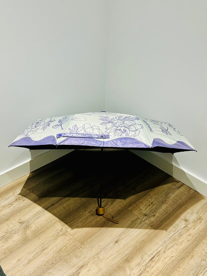 Paraguas plegable La Matilda Rosa Violeta