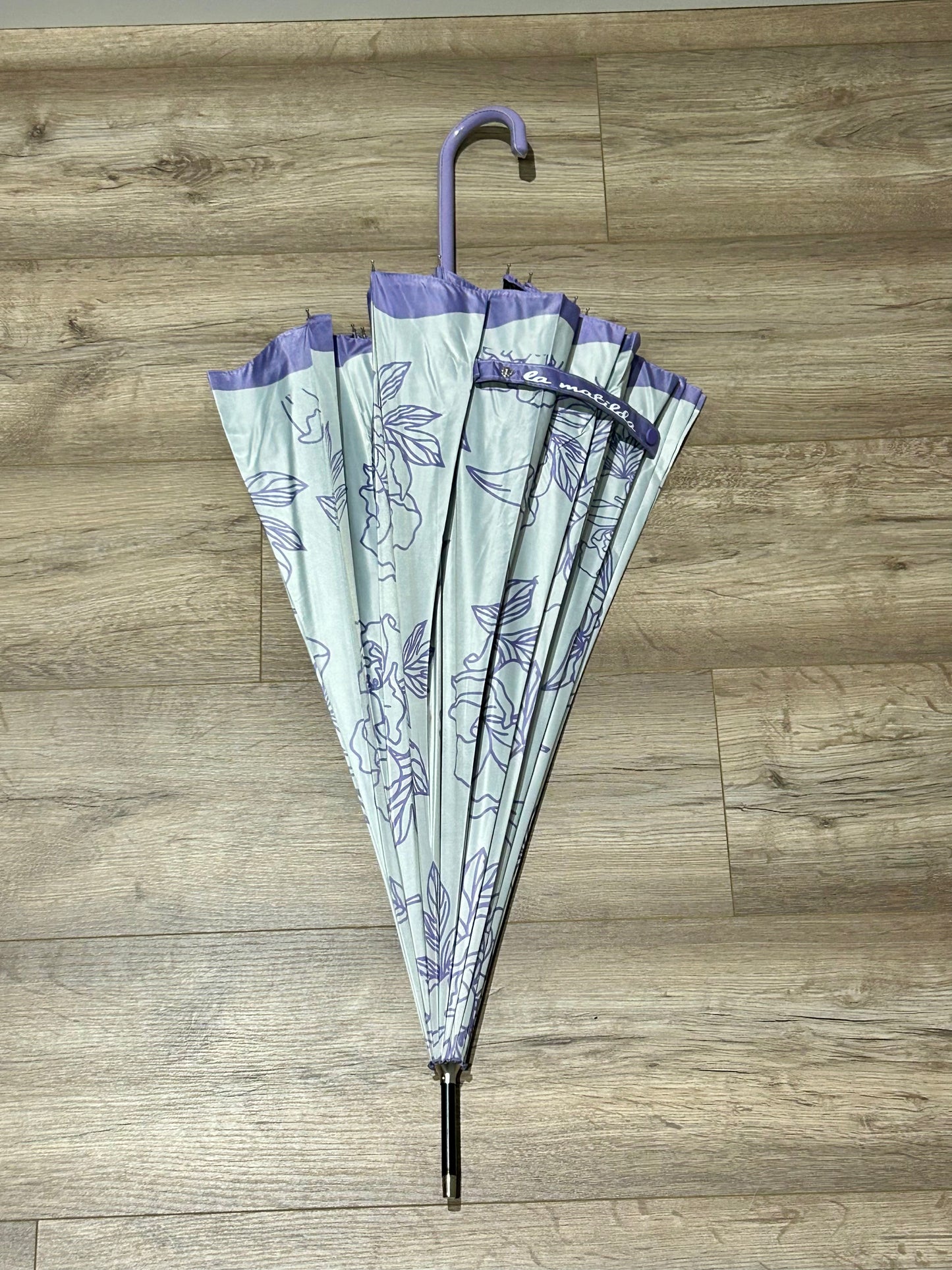 Paraguas largo 16 varillas La Matilda Rosa Violeta