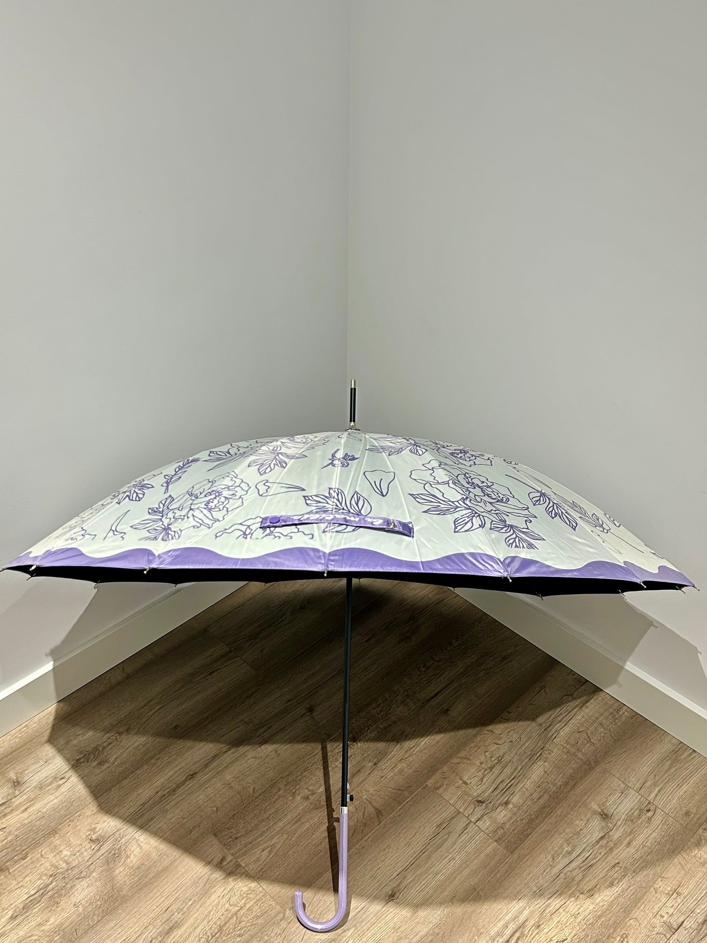 Paraguas largo 16 varillas La Matilda Rosa Violeta
