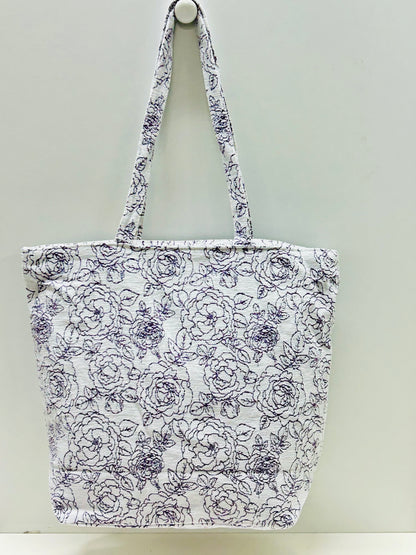 Bolsa Tote Bag Grande Rosa Violeta