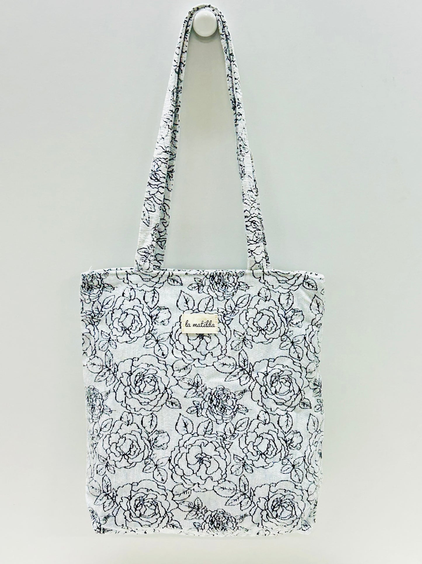 Bolsa Tote Bag Rosa Negro