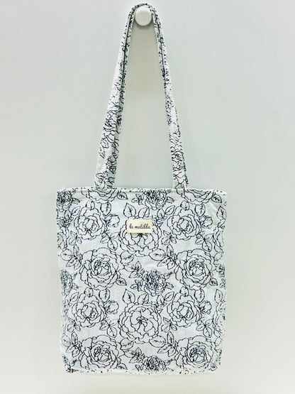 Bolsa Tote Bag Rosa Negro