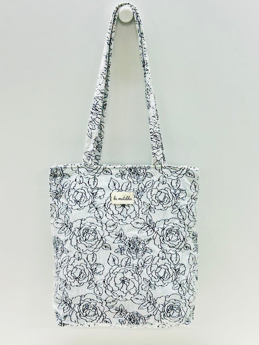 Bolsa Tote Bag Rosa Negro