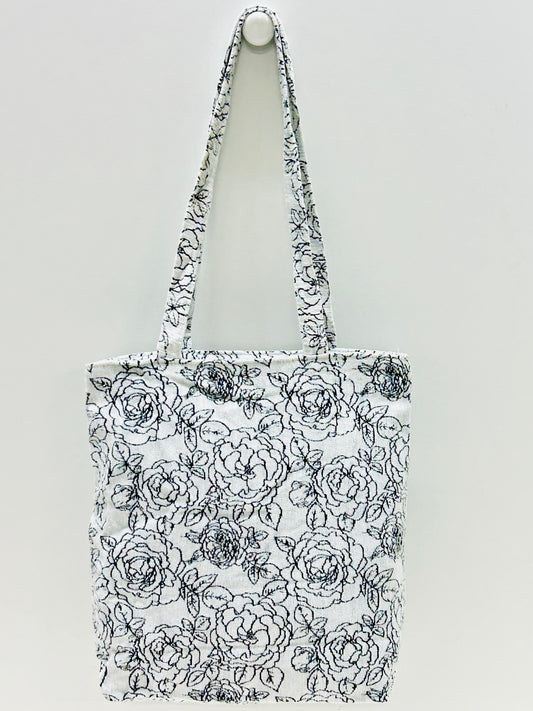 Bolsa Tote Bag Rosa Negro