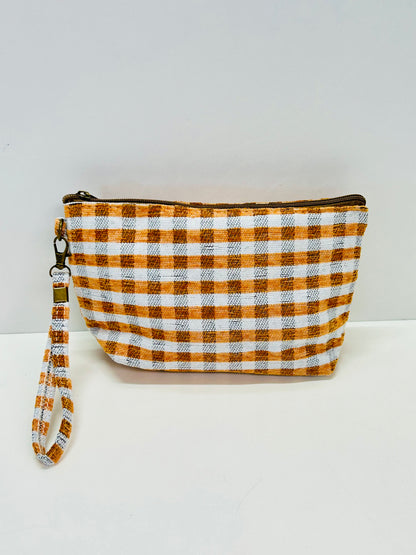 Neceser Grande Gingham Mostaza