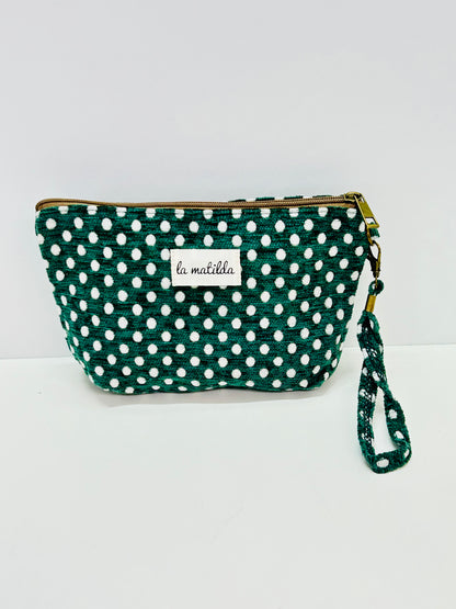 Neceser Grande Lunares Verde