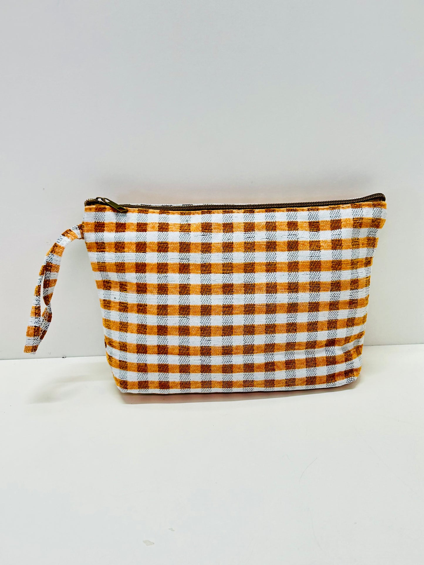 Neceser Maxi Gingham Mostaza