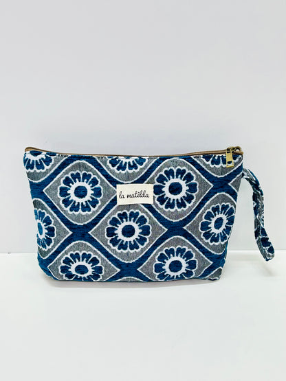 Neceser Flor Azul Marino