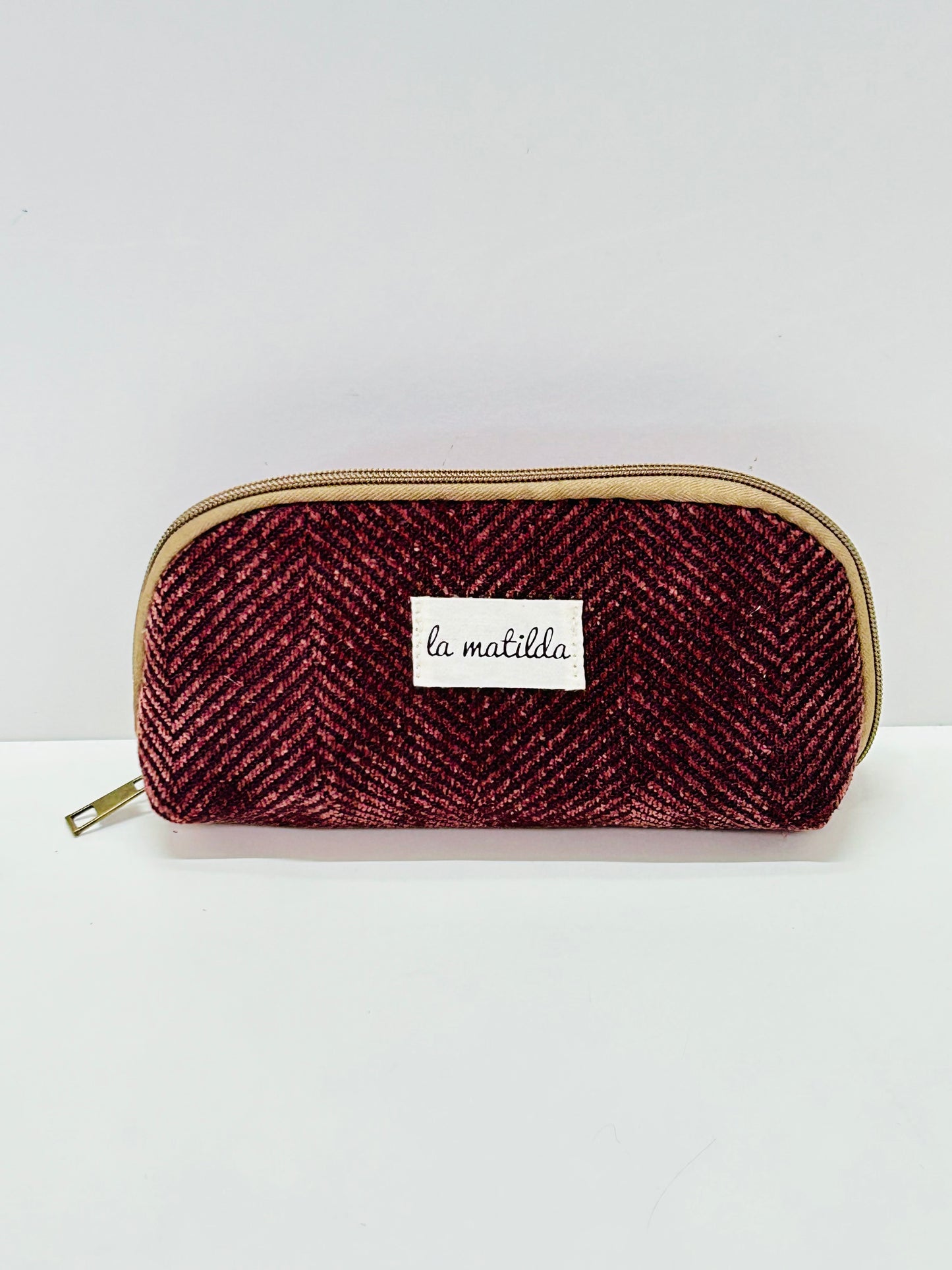 Portatodo sin asa Espiga Marrón Unicolor