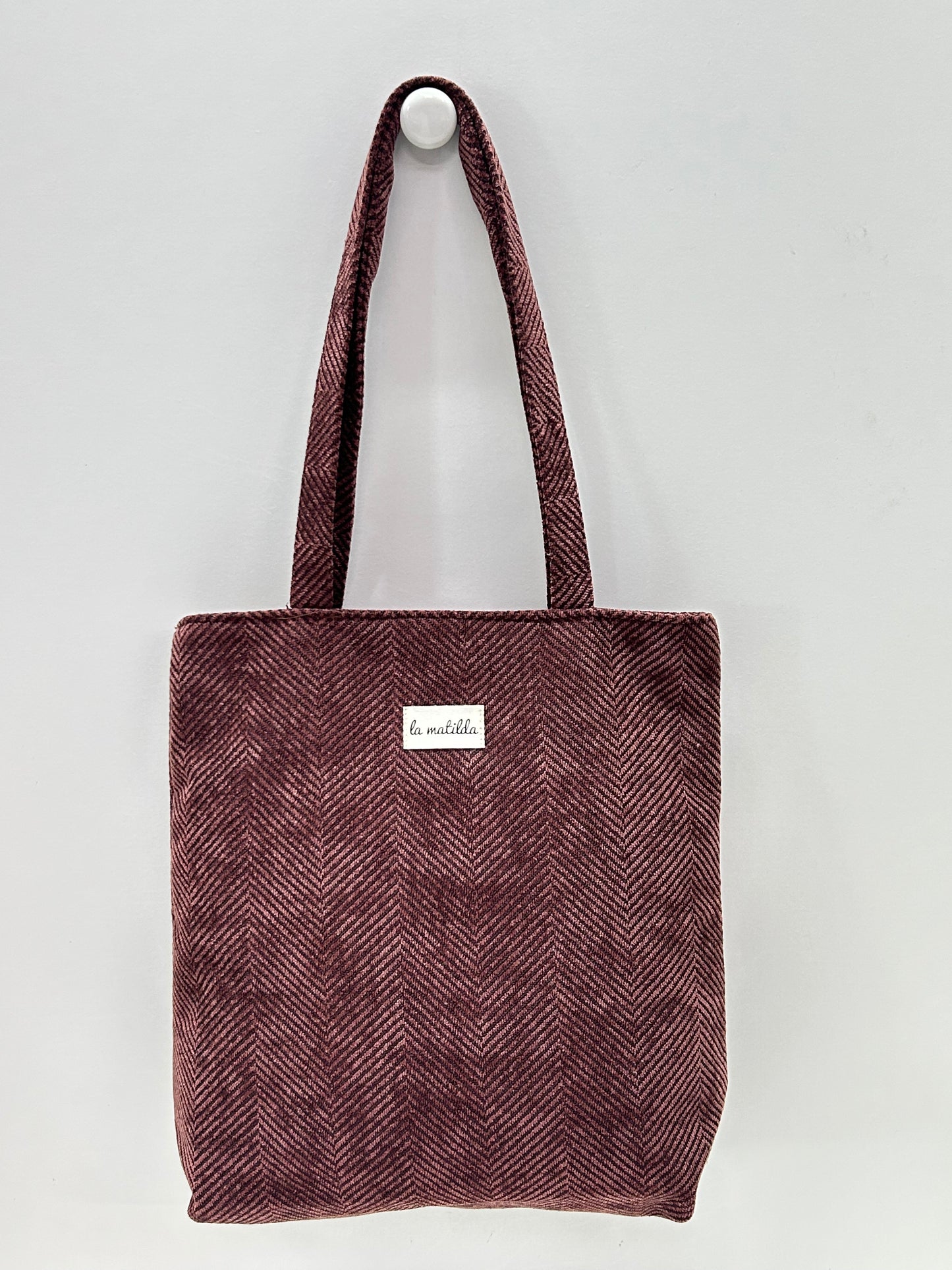 Bolsa Tote Bag Espiga Marrón Unicolor
