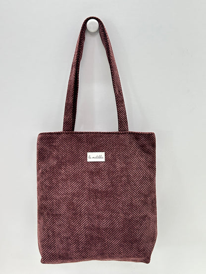 Bolsa Tote Bag Espiga Marrón Unicolor