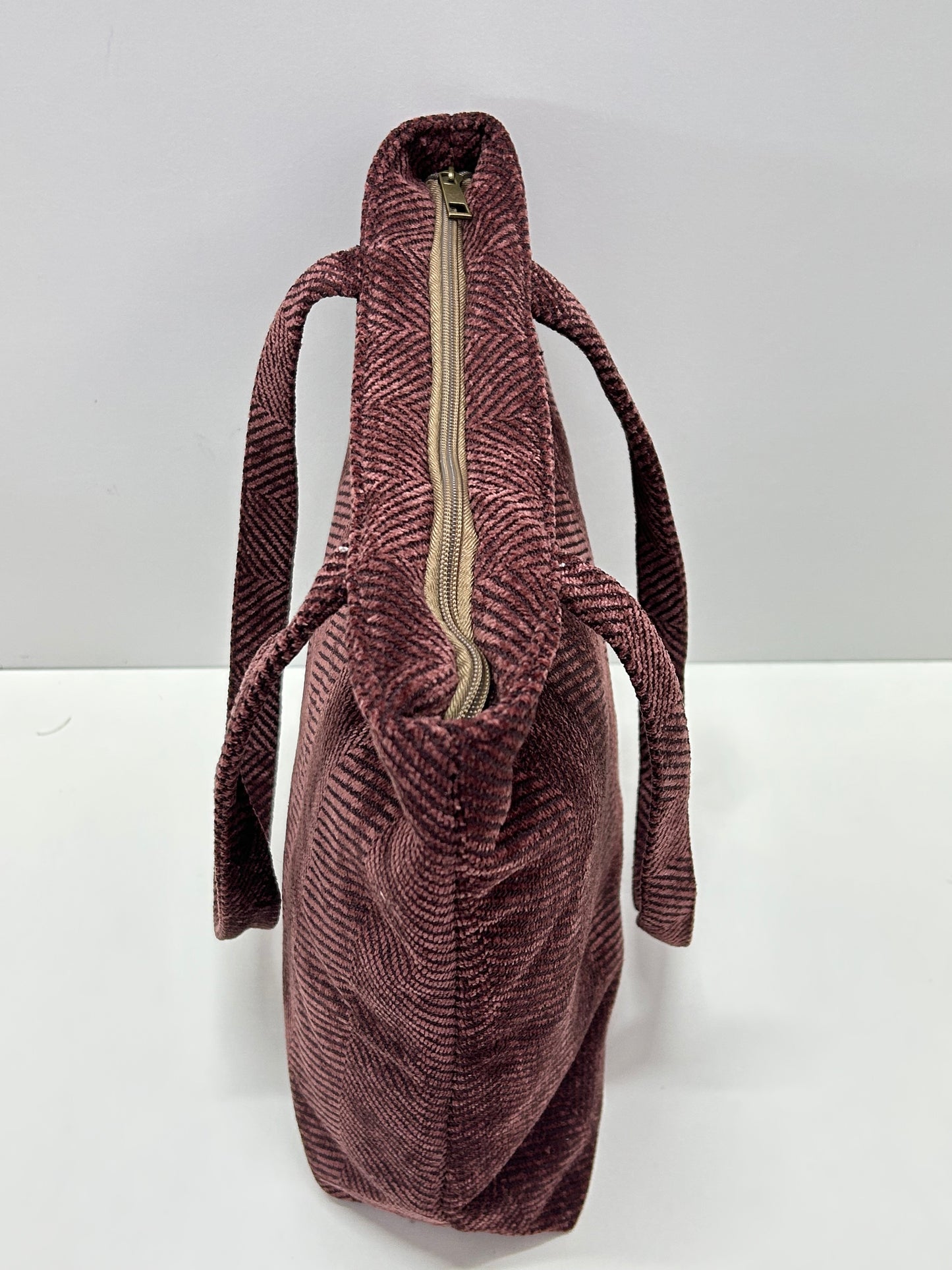 Bolsa Tote Bag Espiga Marrón Unicolor