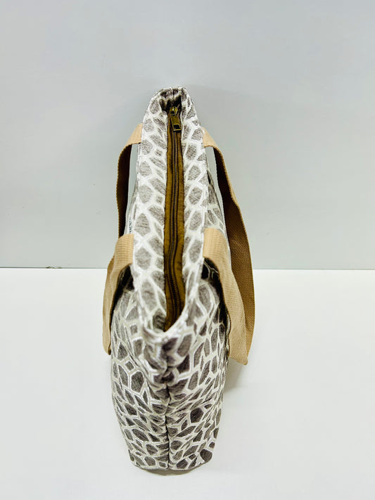 Bolsa Tote Bag Gris Hilo Plata