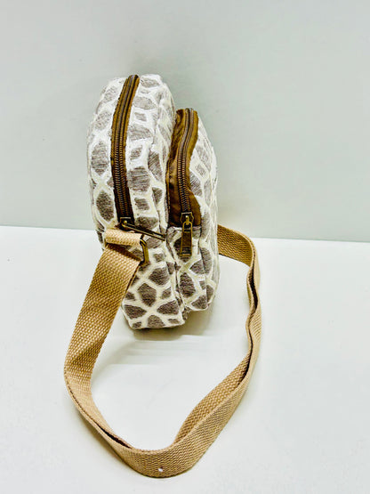 Bolso Cuelga Móvil gris Hilo Plata