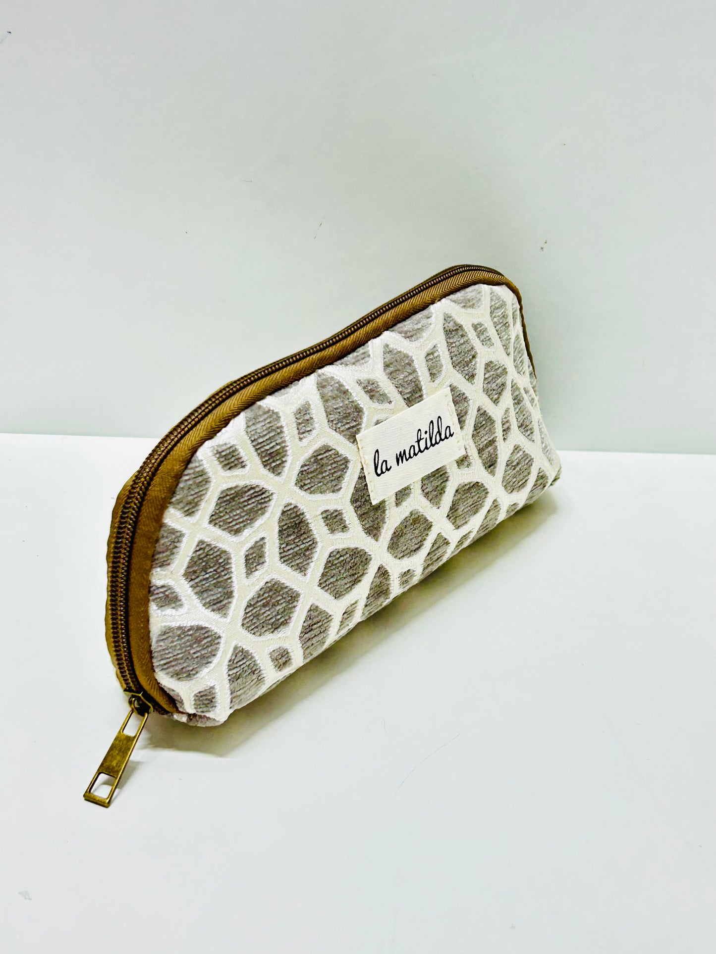 Portatodo sin asa Gris Hilo Plata