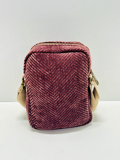 Bolso Cuelga Móvil Espiga Marrón Unicolor