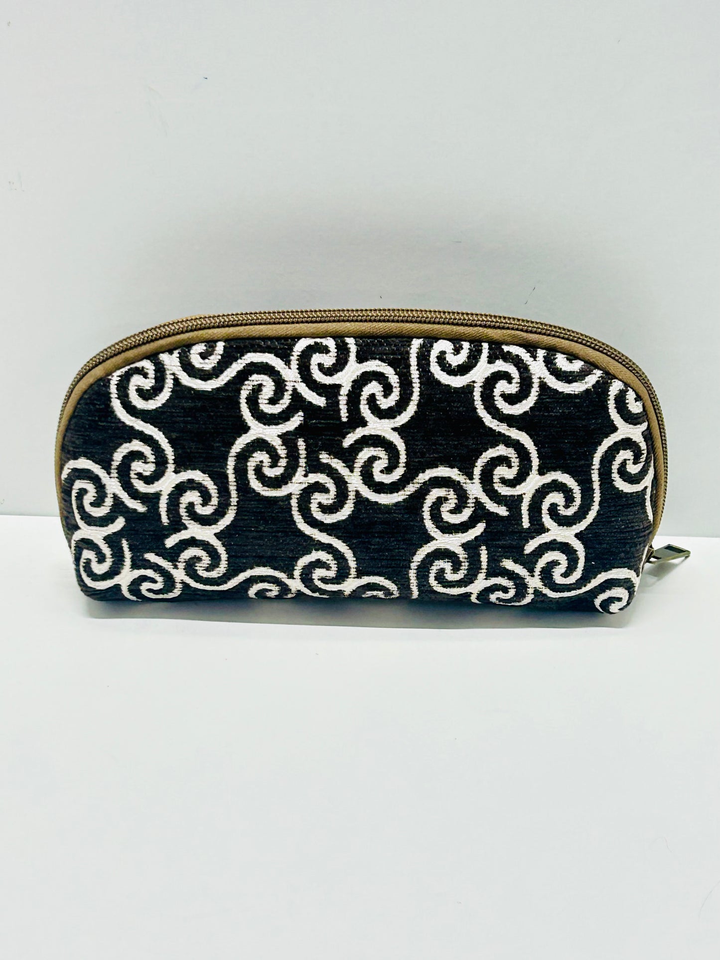 Portatodo sin asa Marrón Hilo Plata