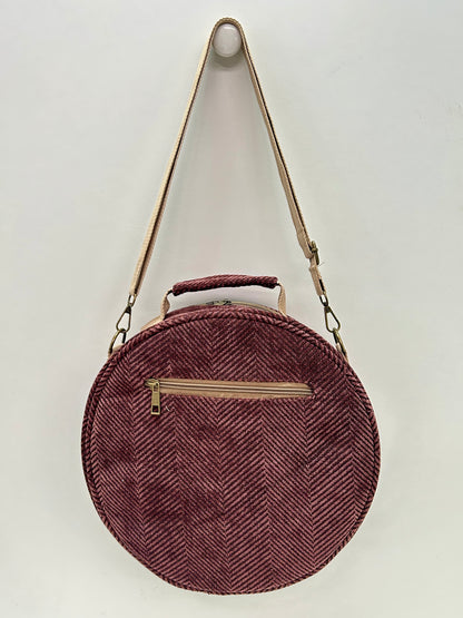 Bolso Bandolera Espiga Marrón Unicolor