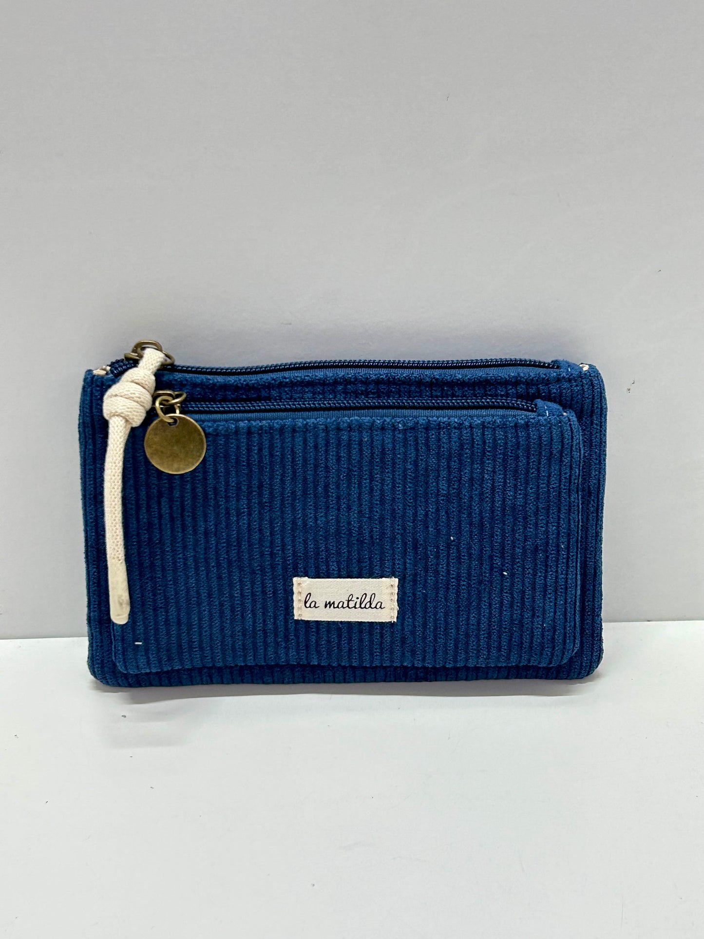 Monedero doble compartimento Pana Azulón