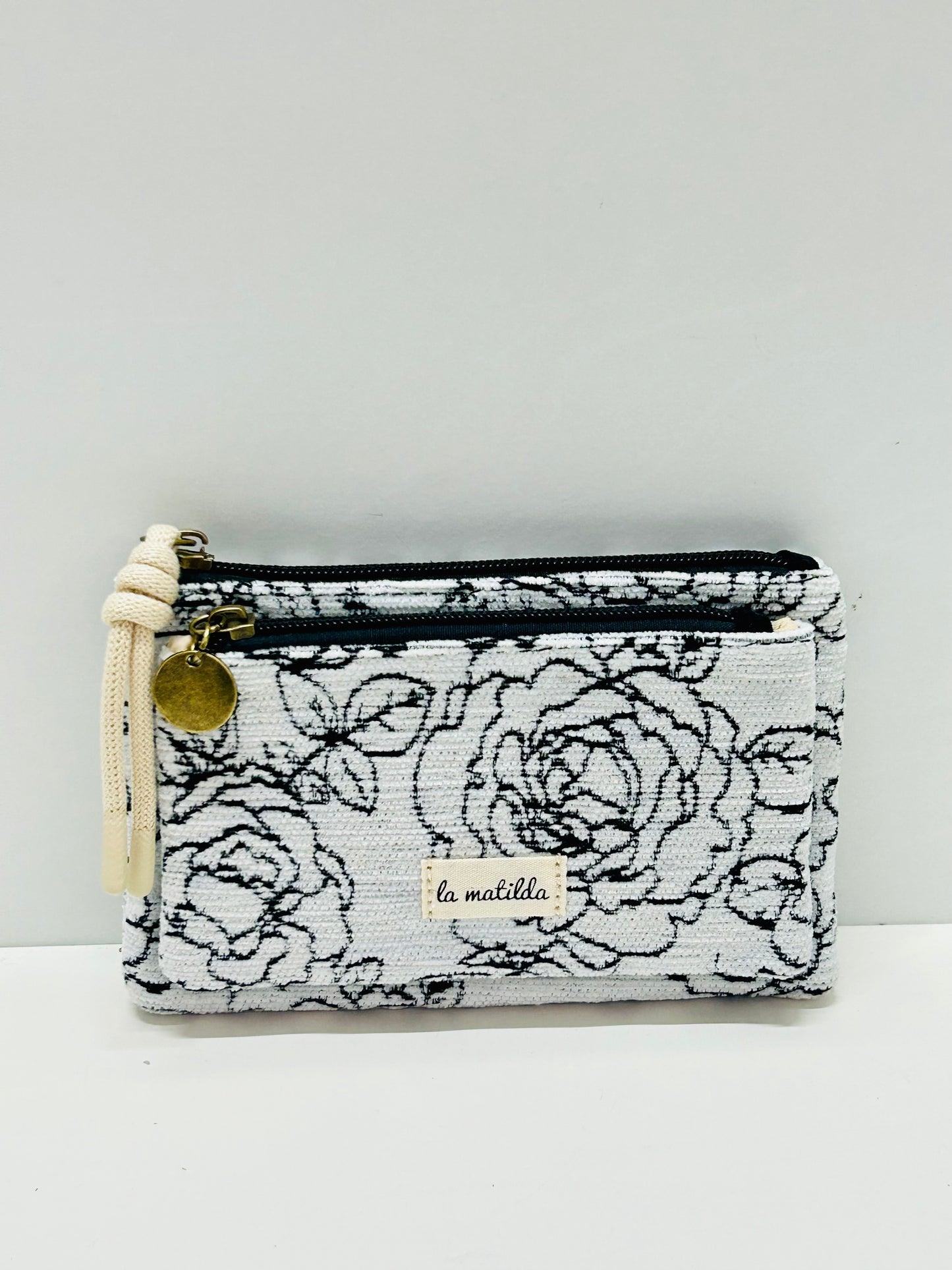 Monedero doble compartimento Rosa Negra