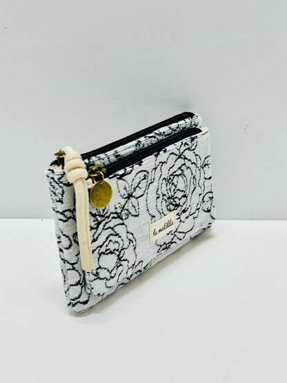 Monedero doble compartimento Rosa Negra