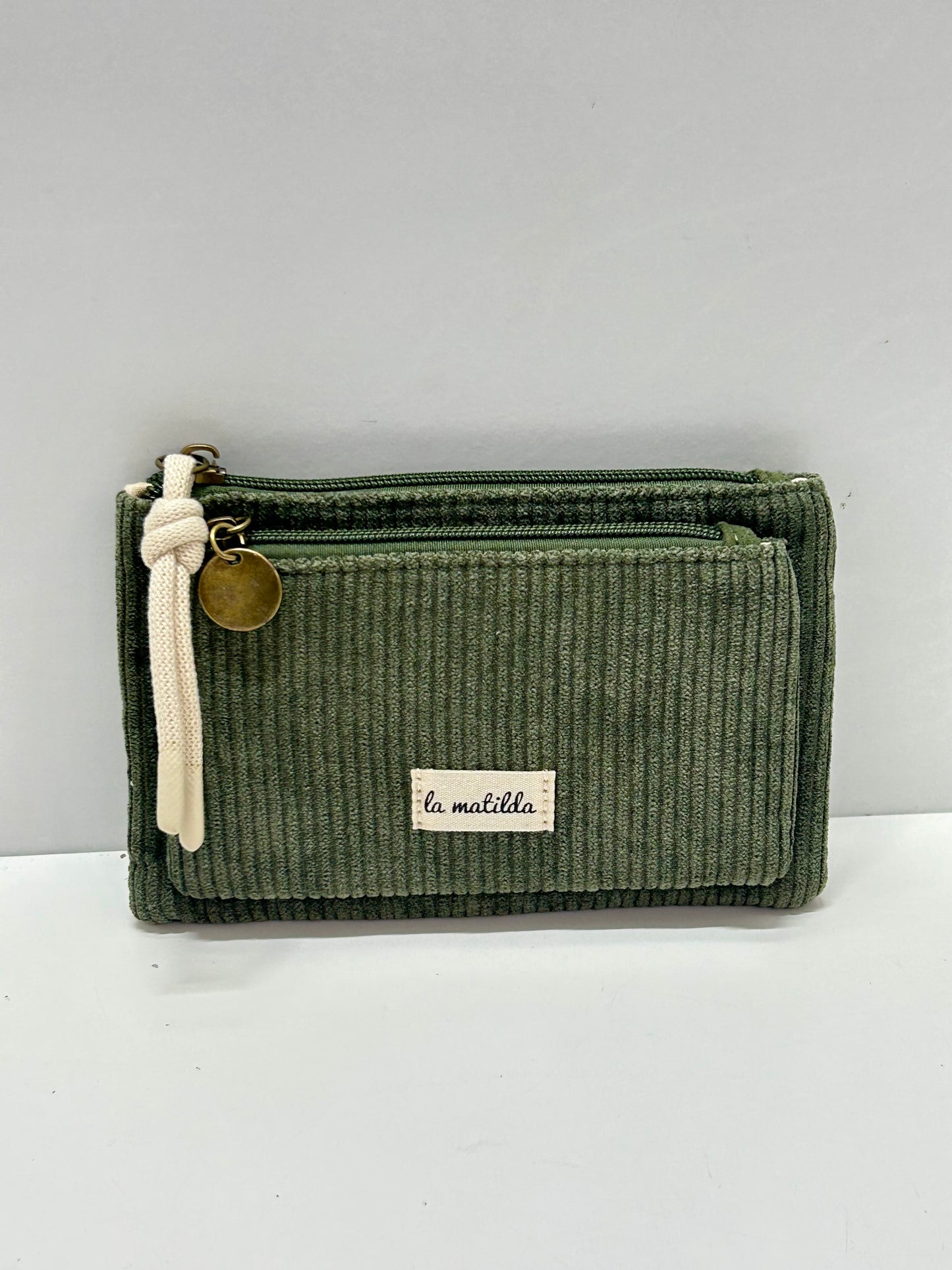 Monedero doble compartimento Pana Oliva