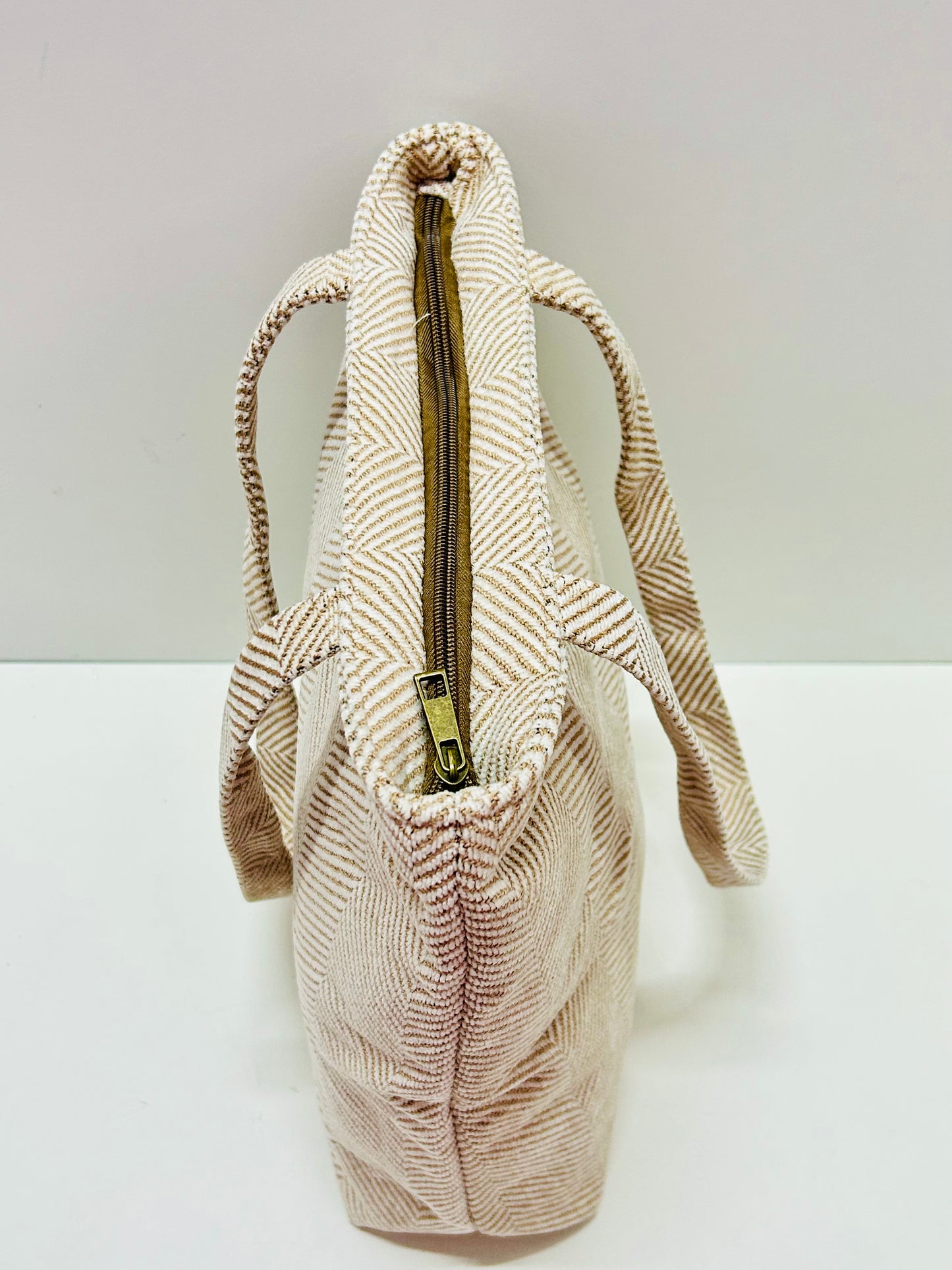 Bolsa Tote Bag Espiga Beige Unicolor