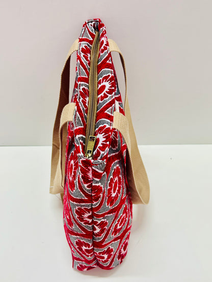 Bolsa Tote Bag Flor Rojo