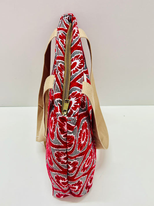 Bolsa Tote Bag Flor Rojo