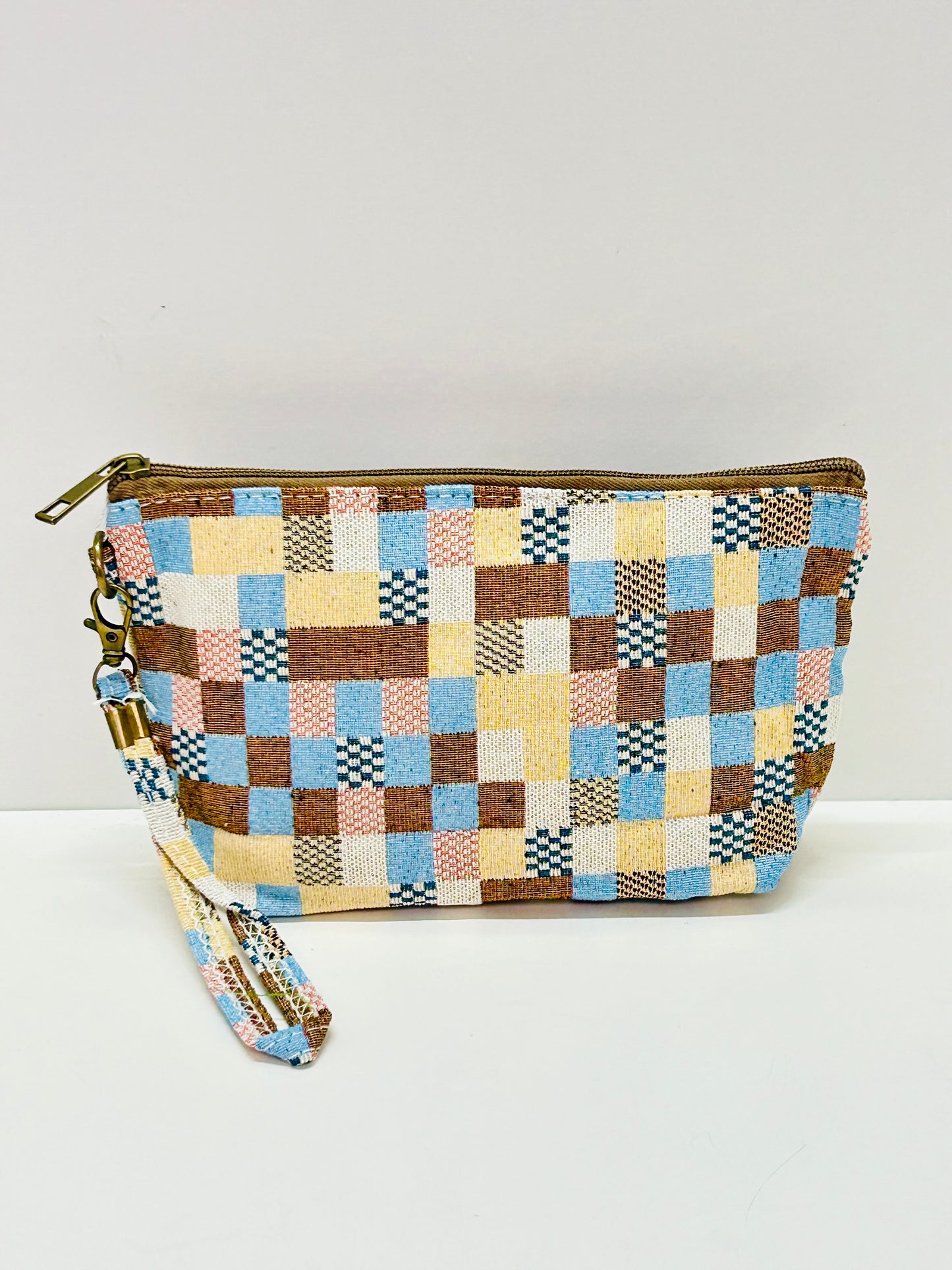 Neceser Grande Cuadros Tostado