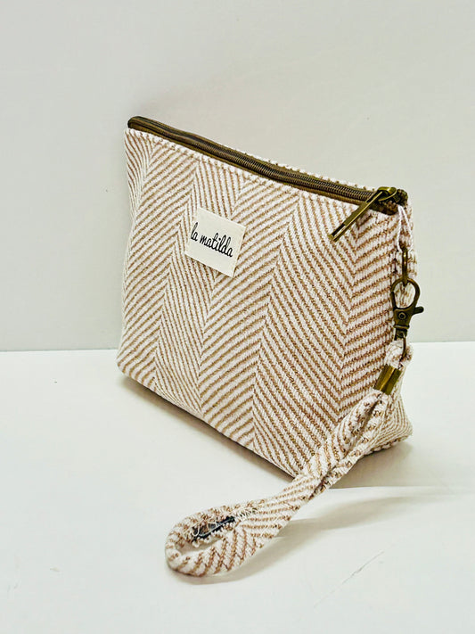 Neceser Grande Espiga Beige