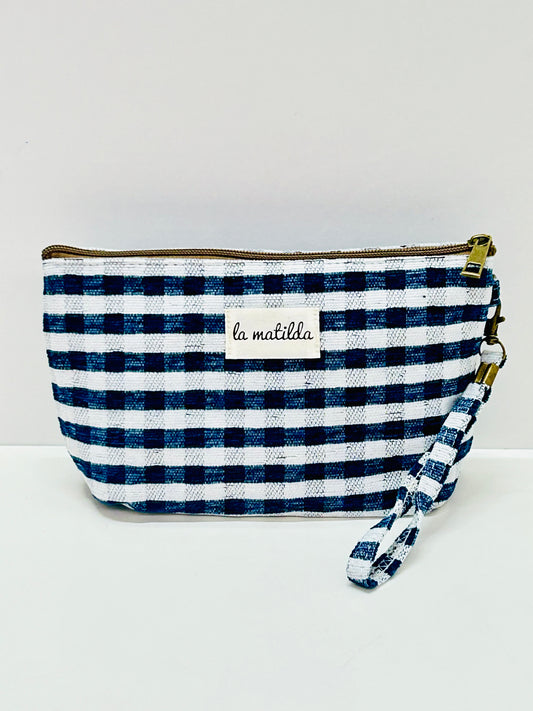 Neceser Grande Gingham Marino
