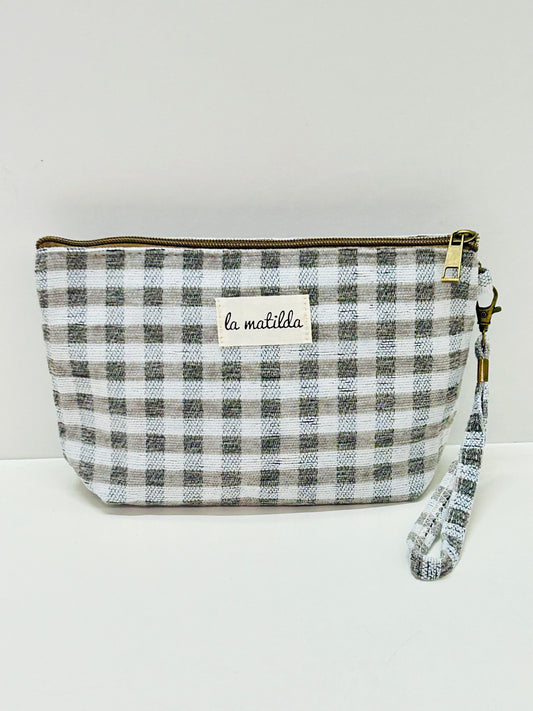Neceser Grande Gingham Gris-Gris