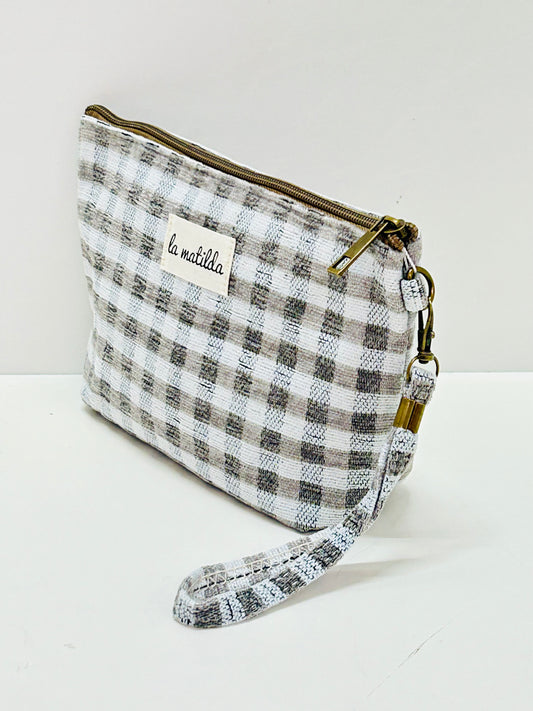 Neceser Grande Gingham Gris-Gris