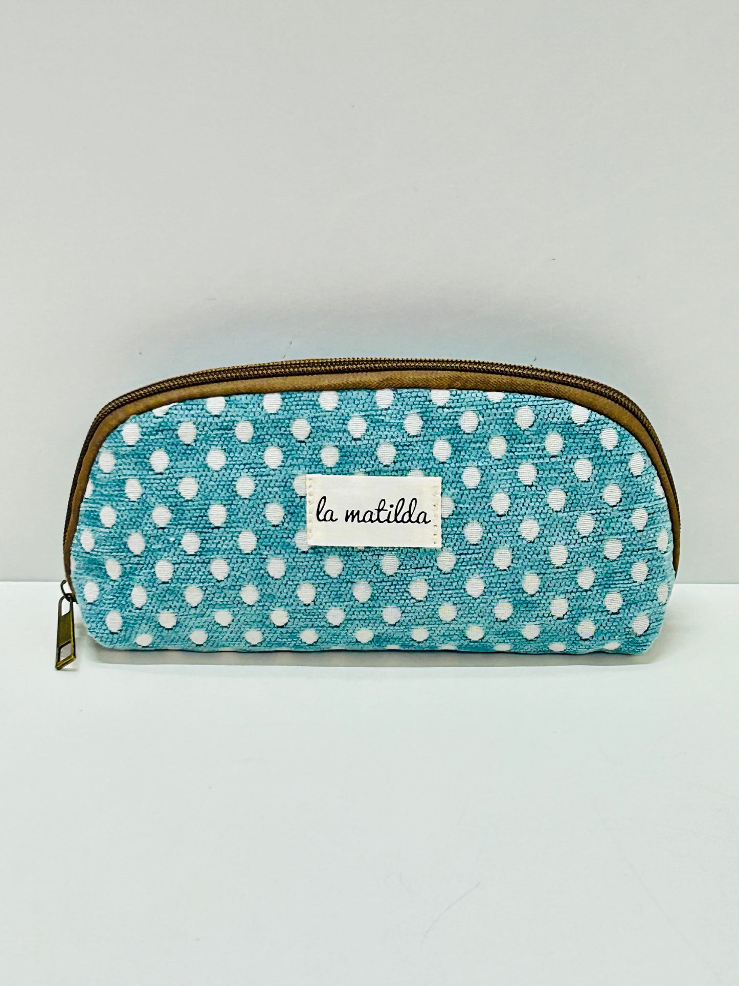 Portatodo sin asa Lunares Celeste