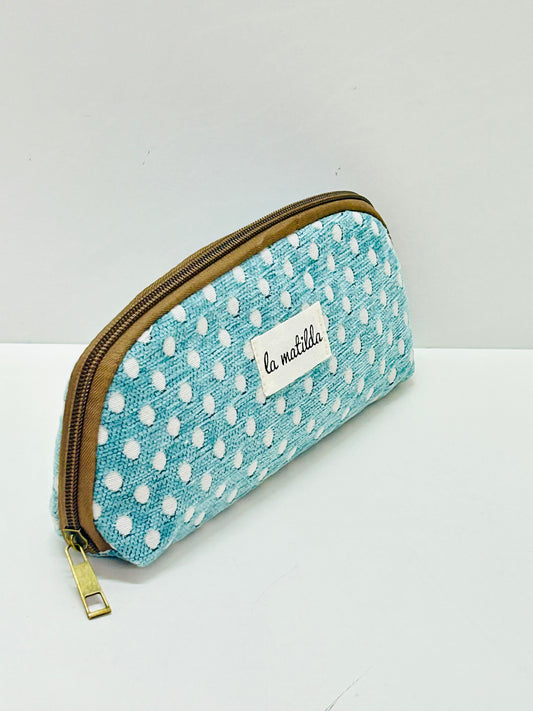 Portatodo sin asa Lunares Celeste