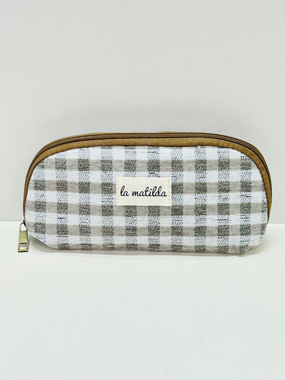 Portatodo sin asa Gingham Gris