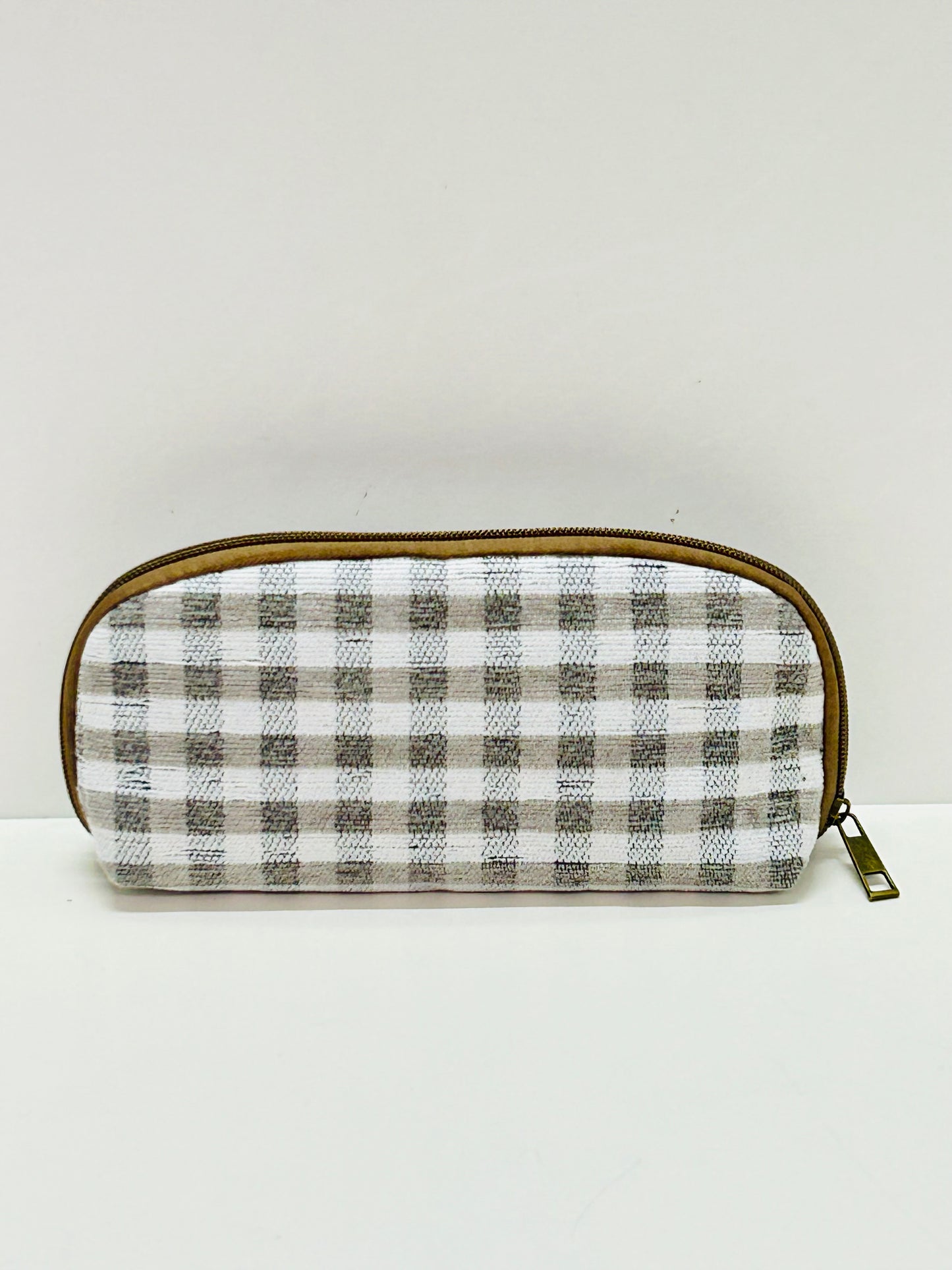 Portatodo sin asa Gingham Gris